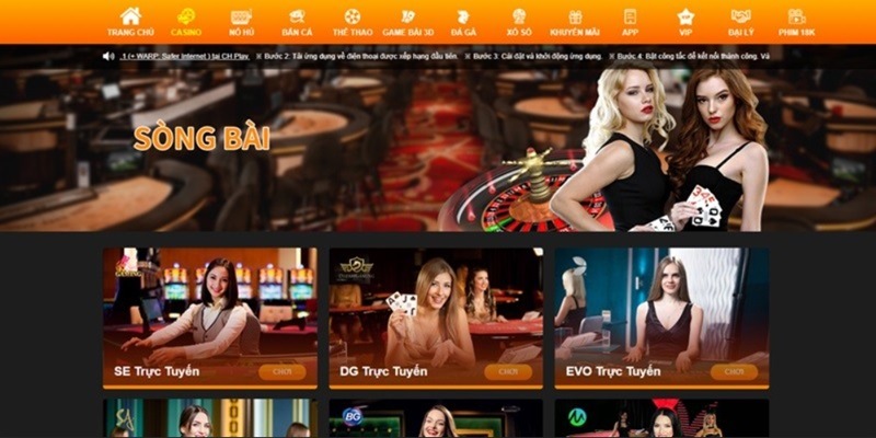 Trải nghiệm Casino đẳng cấp như sòng bạc thật sự